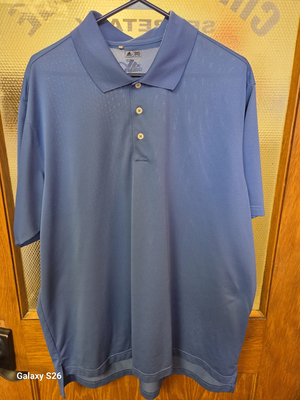 Adidas Men’s Solid Blue Golf Polo